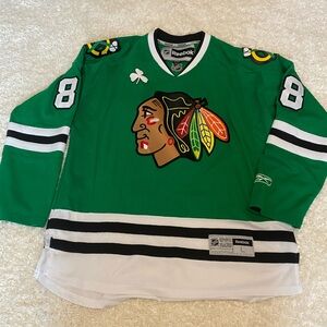 Patrick Kane Green Jersey